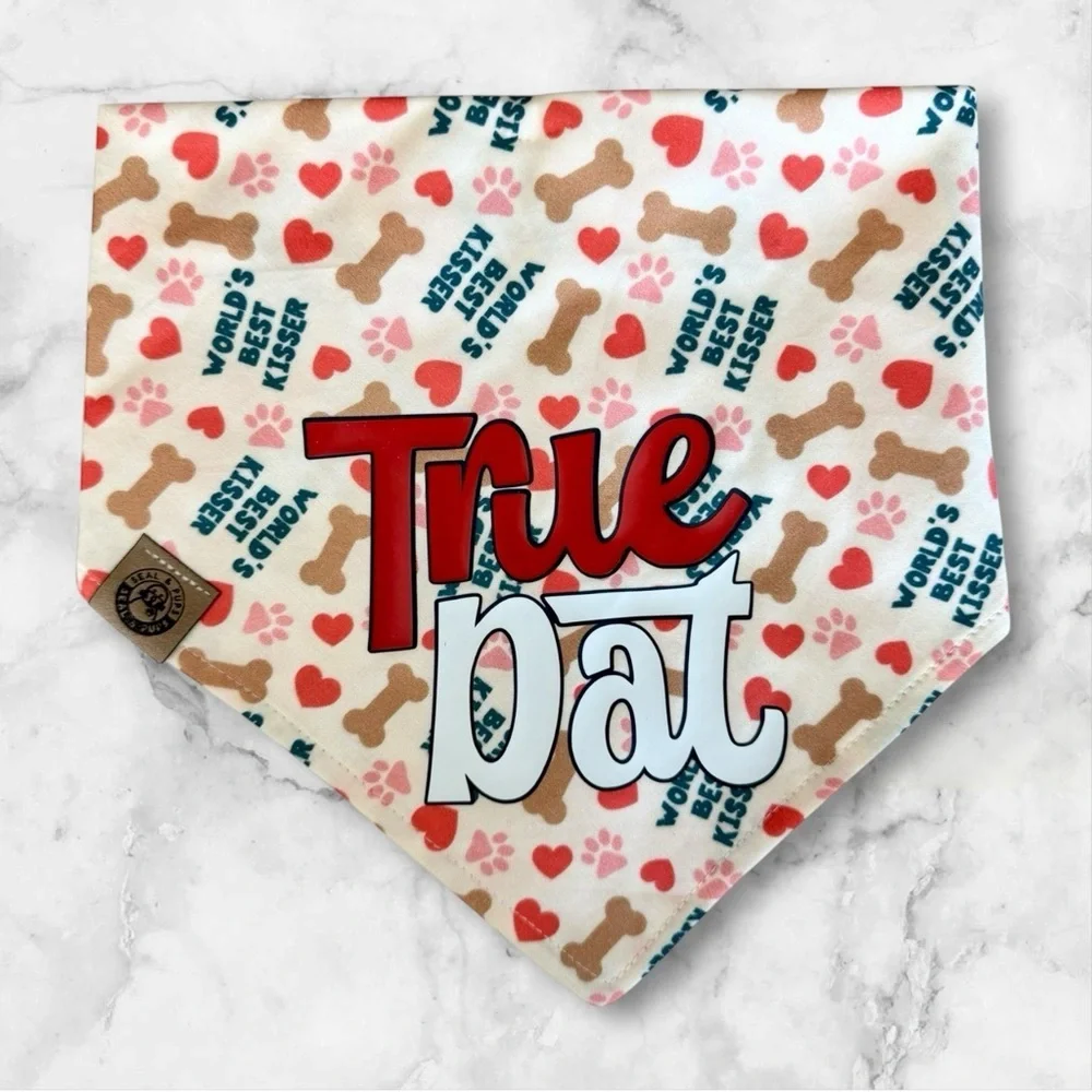 DOG Bandana - World’s Best Kissers- Size L Large